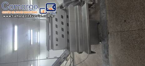 Misturador de p�s em inox 2 eixos Simetria MMF 300 para carnes embutidos pet food massas aliment�cias