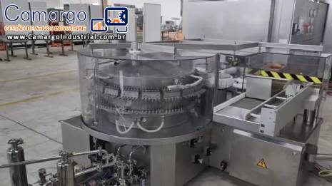 Tnel de despirogenizao e esterilizao em inox Bausch de ampolas de vidro