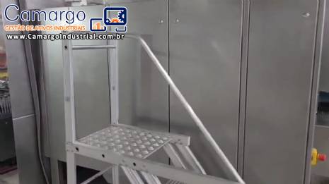 Tnel de despirogenizao e esterilizao em inox Bausch de ampolas de vidro