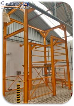 Unidade de descarrega descarregamento de big bag 2000 kg com rosca transportadora Artinox