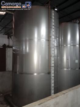 Tanque de armazenamento em ao inox 15.000 litros
