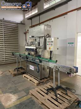 Envasadora linear gravim�trica em inox 12 bicos TRUE