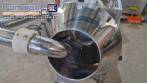 Drageadeira em a�o inox com insuflador de ar quente e com aletas taliscas JHM