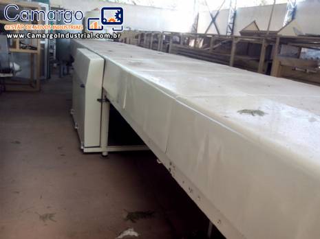 T�nel de resfriamento continuo para chocolates