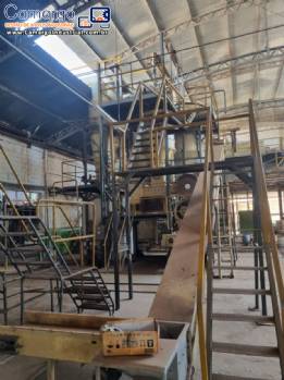 Linha m�quinas para fabrica��o de sab�o em barra 4.500 kg G.Mazzoni