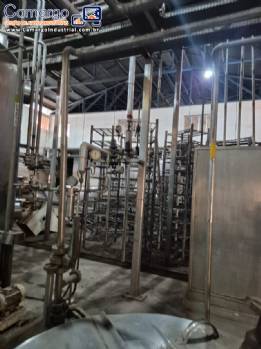 Fabrica linha completa para produção de cervejas ZIEMANN LIESS, APV, KHS 10 mil garrafas / hora Fabrica linha completa para produção de cervejas ZIEMANN LIESS, APV, KHS 10 mil garrafas / hora